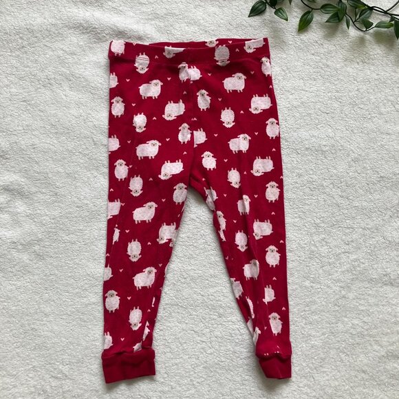 Wonder Nation Toddler Pajamas 24M | Pink Sheep Print GUC with Light Staining - Picture 10 of 16